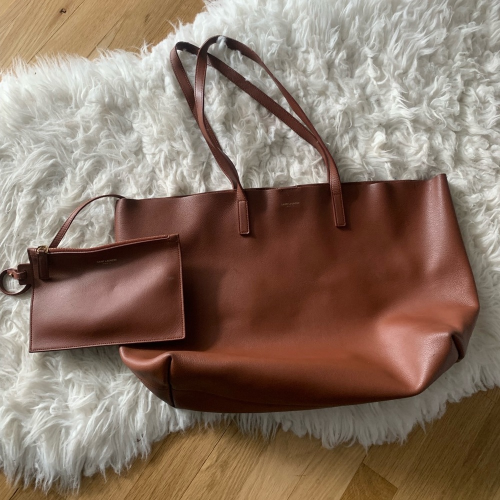 Saint Laurent Leather Shopping Bag